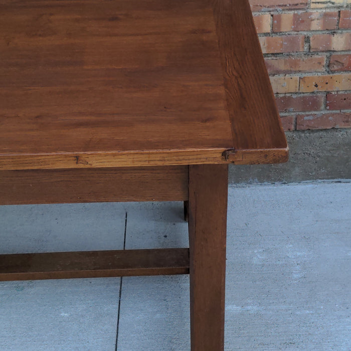 FRENCH PEGGED OAK FARMHOUSE TABLE