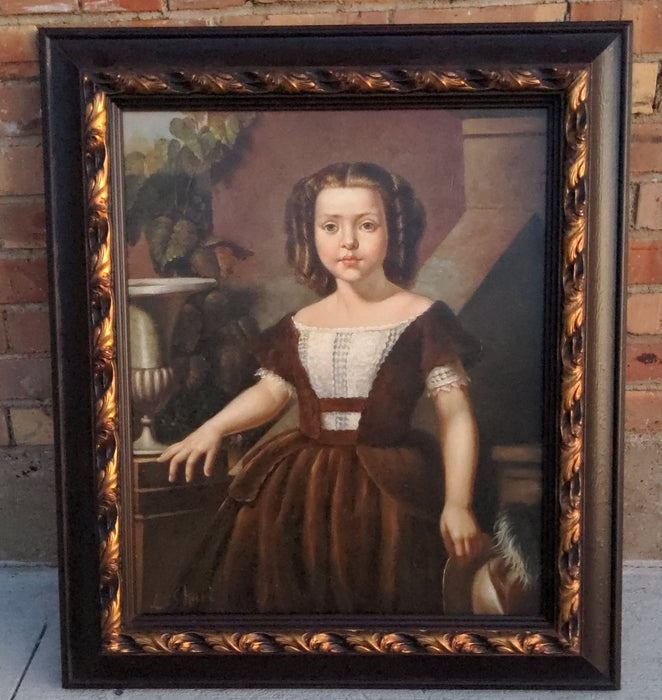 OIL PAINTING PORTRAIT OF A YOUNG GIRL