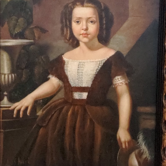 OIL PAINTING PORTRAIT OF A YOUNG GIRL