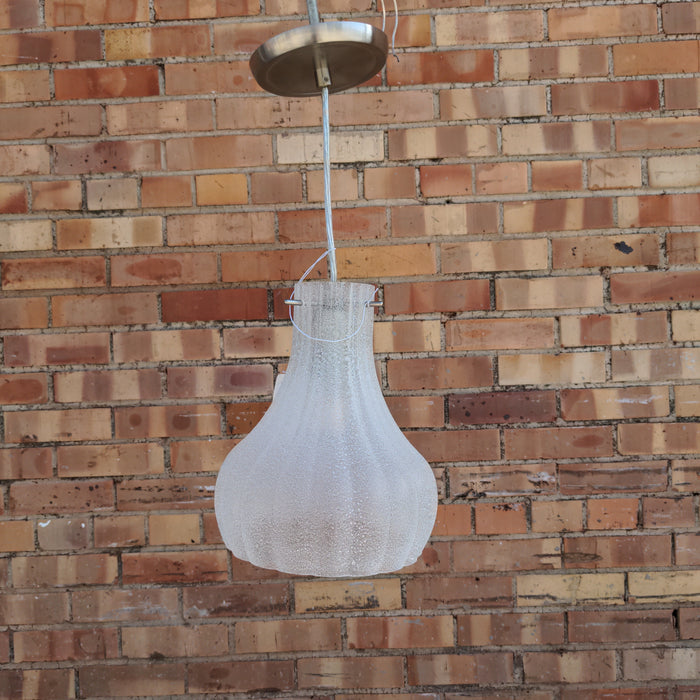 WHITE FROSTED GLASS HANGING LAMP