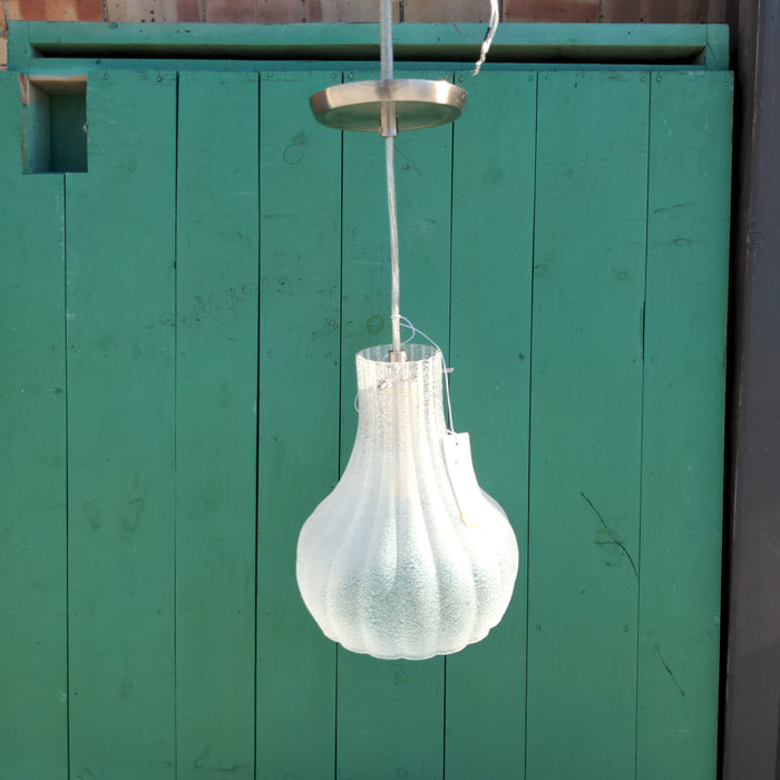 WHITE FROSTED GLASS HANGING LAMP