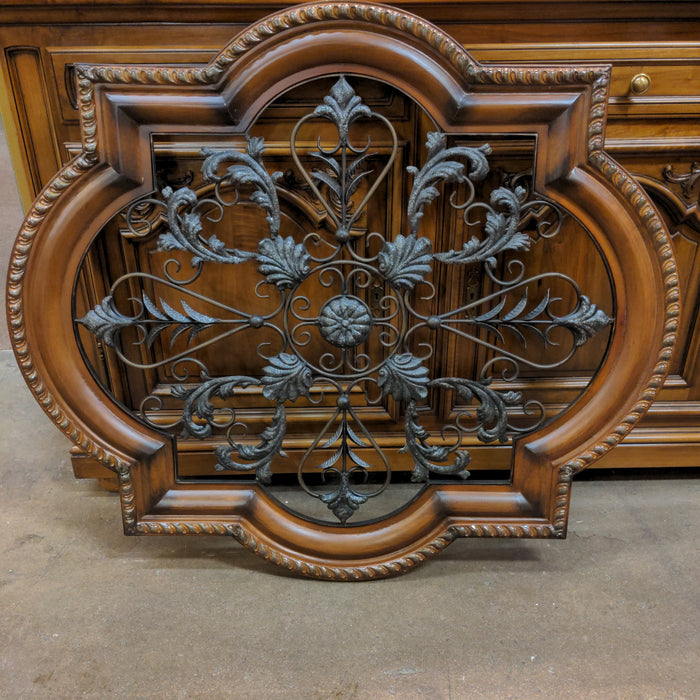 IRON WORK IN WOOD FRAME