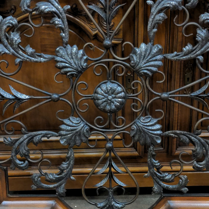 IRON WORK IN WOOD FRAME