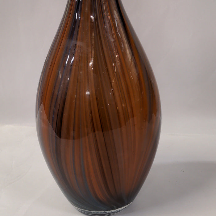 STRETCH STRIPED ART GLASS MURANO VASE