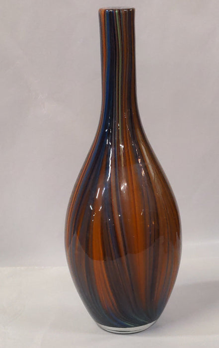 STRETCH STRIPED ART GLASS MURANO VASE