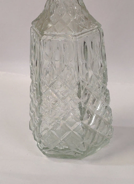 CLEAR PRESS GLASS DECANTER OR VASE