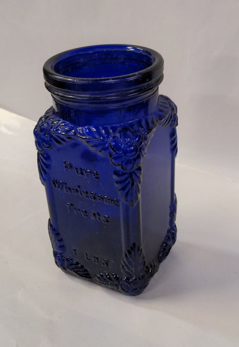 WIDE MOUTH COBALT JAR