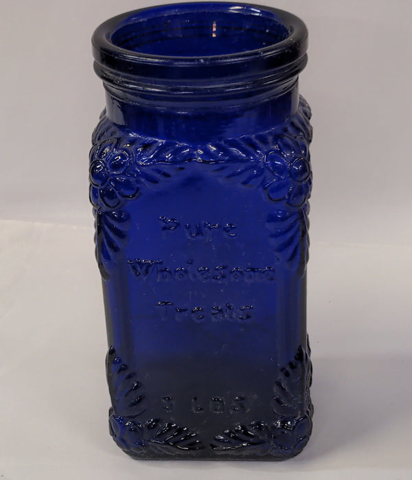 WIDE MOUTH COBALT JAR