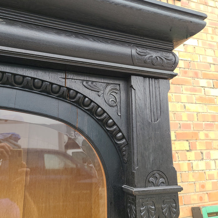 LATE NINETEENTH CENTURY EBONIZED BOOKCASE HAS 4 NICE SHELVES NOT PICTURED