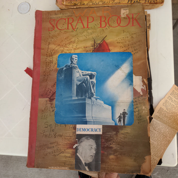 WORLD WAR II SCRAPBOOK DEMOCRACY