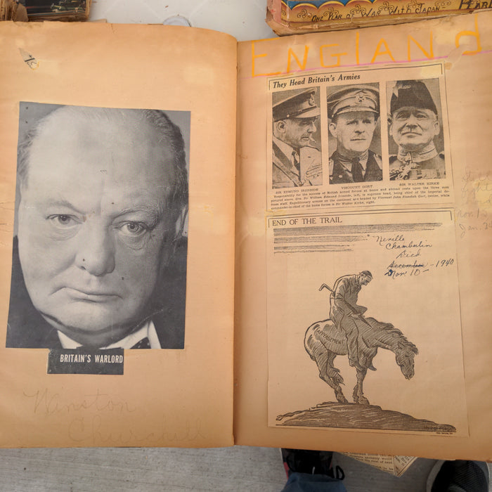 WORLD WAR II SCRAPBOOK DEMOCRACY