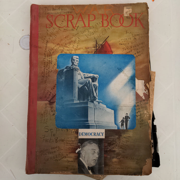 WORLD WAR II SCRAPBOOK DEMOCRACY