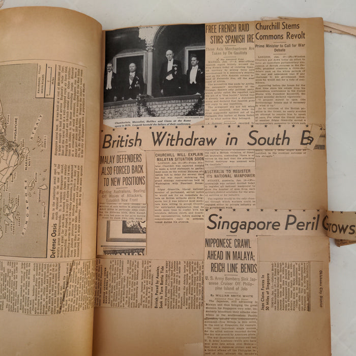 WORLD WAR II SCRAPBOOK THREE STOOGES