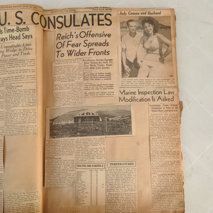 WORLD WAR II SCRAPBOOK YOUR FLAG AND MY FLAG