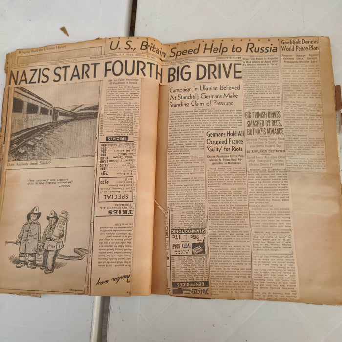 WORLD WAR II SCRAPBOOK FOR DEFENSE