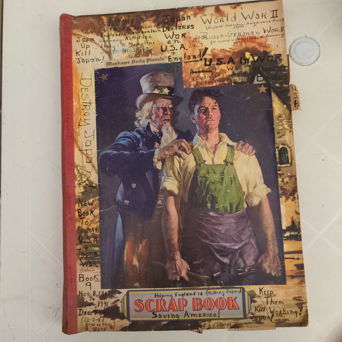 WORLD WAR II SCRAPBOOK SAVING AMERICA