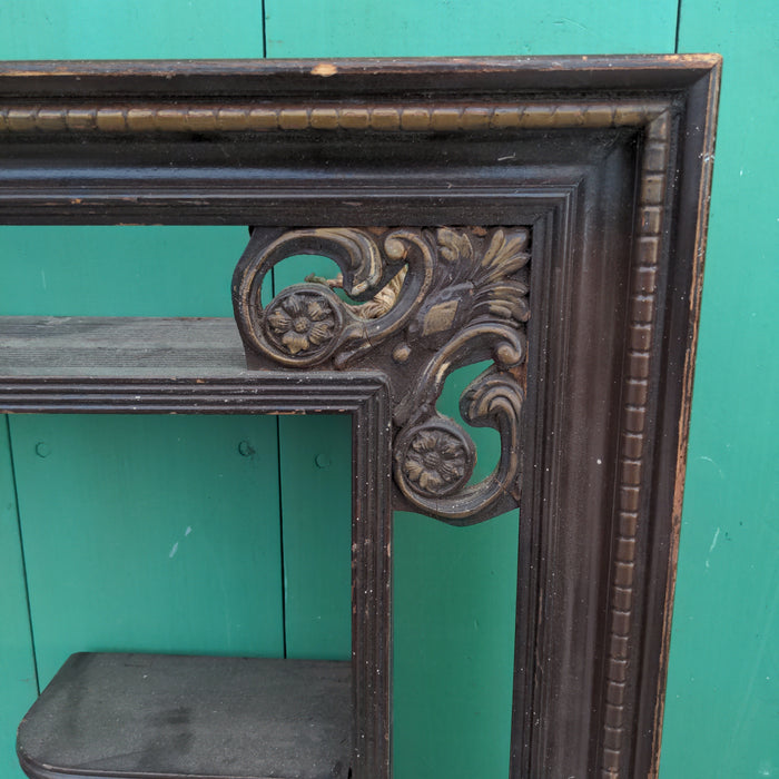 CARVED CURIO WALL SHELF