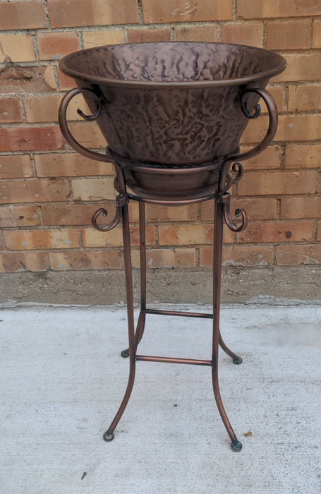 COPPER COLOR METAL PLANTER