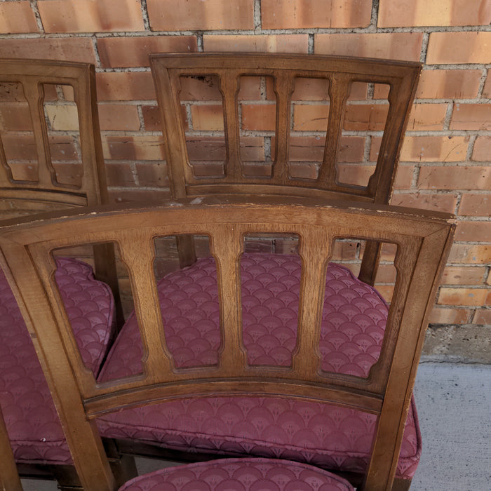 SET OF FOUR DINING CHAIRS AS FOUND