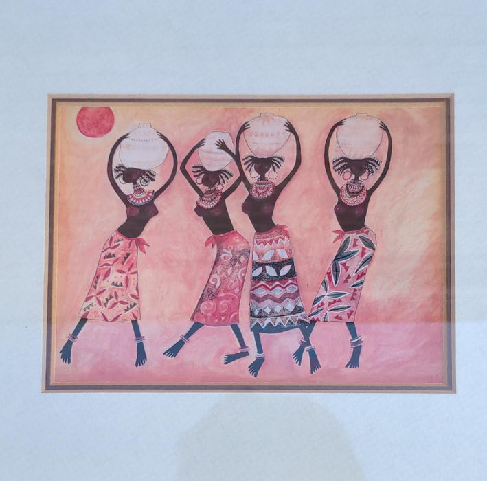 AFRICAN PRINT OF 4 WOMEN