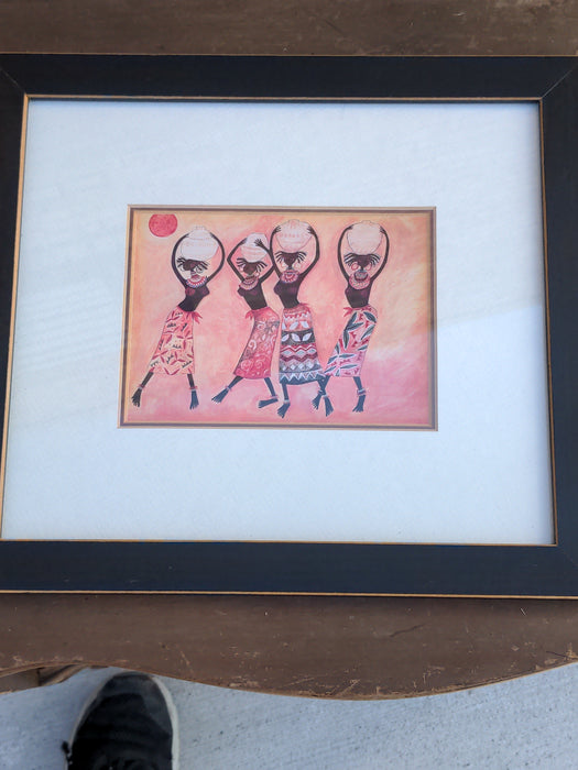 AFRICAN PRINT OF 4 WOMEN