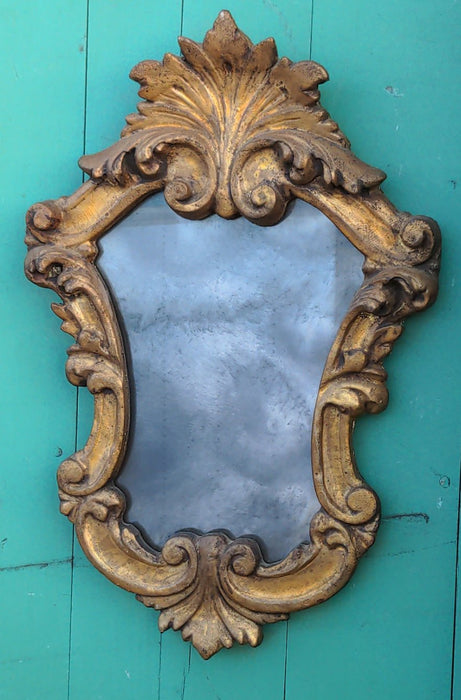 ORNATE COMPOSITION GILT WALL MIRROR