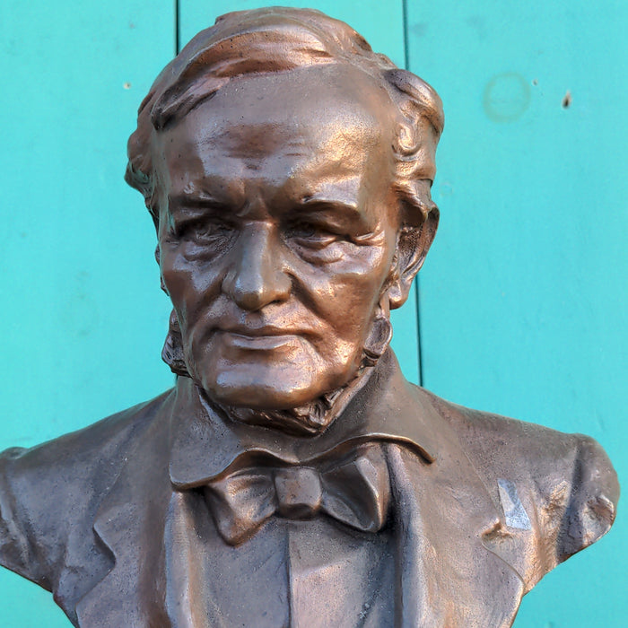 ANTIQUE BRONZE BUST OF WAGNER