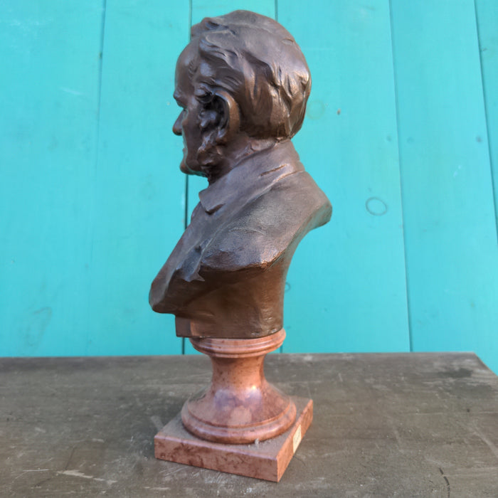 ANTIQUE BRONZE BUST OF WAGNER