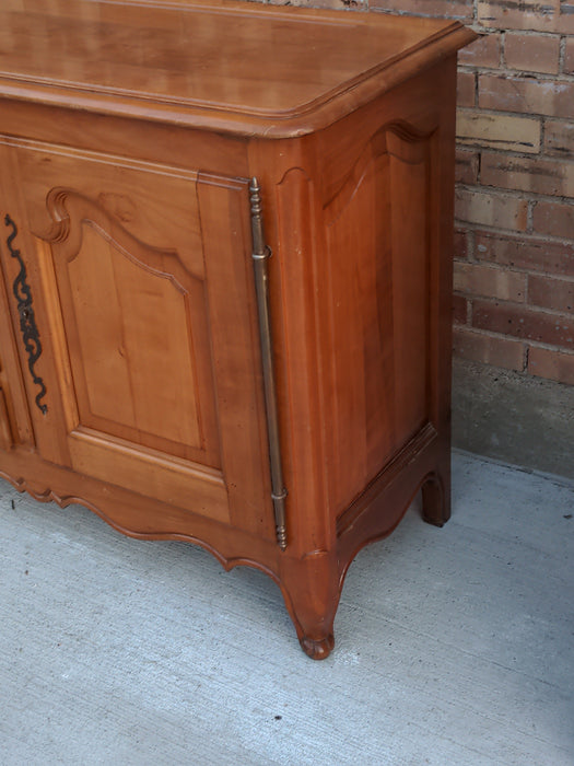 FRENCH CHERRYWOOD SIDEBOARD, LOW & LONG