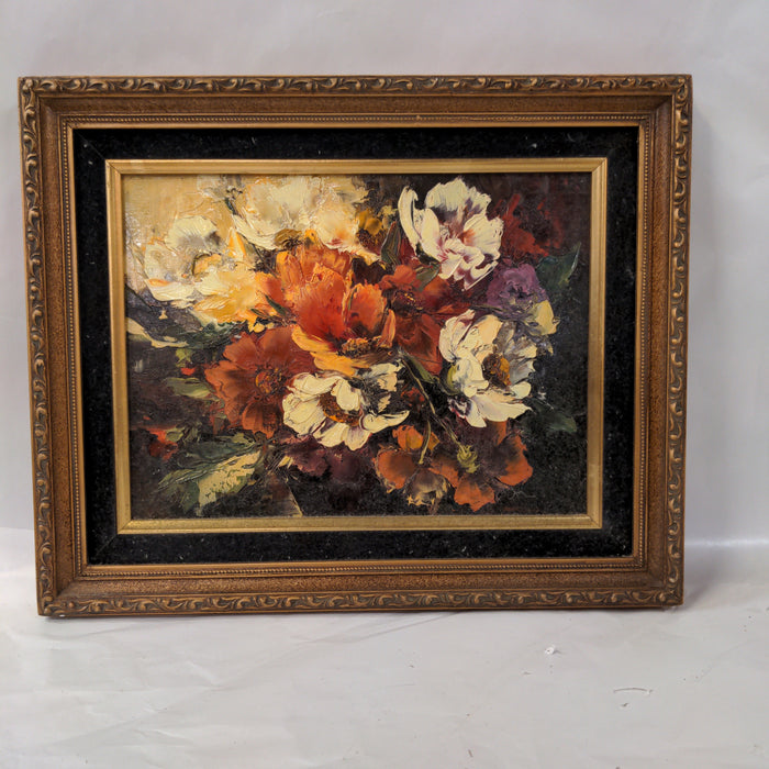 SMALL FLORAL IMPASTO PAINTING