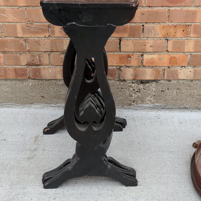 CHINESE LAQUERED NESTING TABLES, AS FOUND