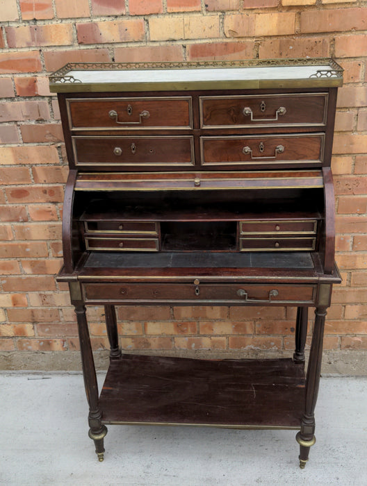 LOUIS XVI STYLE TAMBOUR DESK