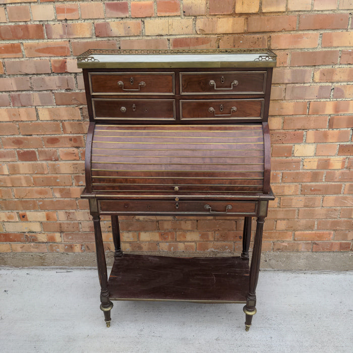 LOUIS XVI STYLE TAMBOUR DESK