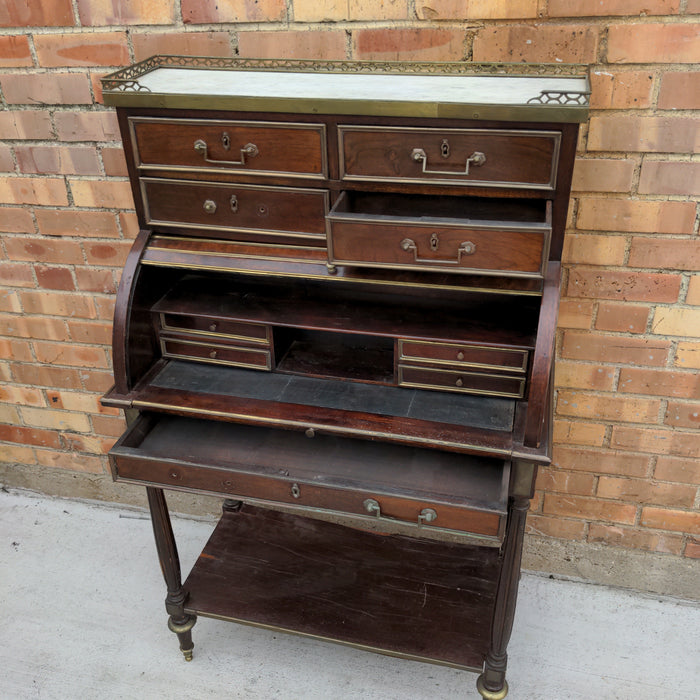 LOUIS XVI STYLE TAMBOUR DESK