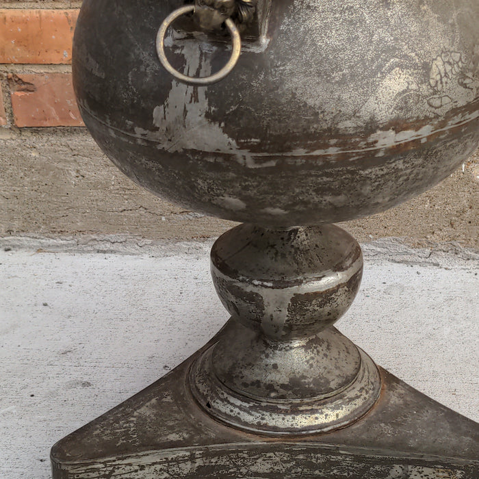 REGENCY METAL WINE COOLER WITH LION FACES