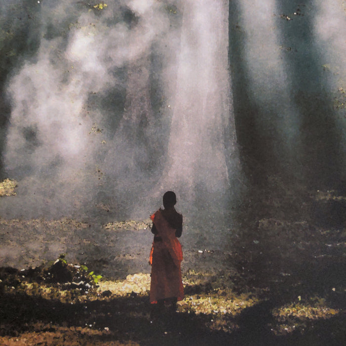 SIGNED PRINT OF INDIAN WOMAN IN THE FOREST