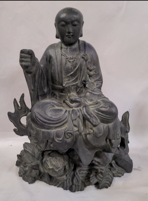 COMPOSITION BUDDHA WITH LOTUS FLOWERS