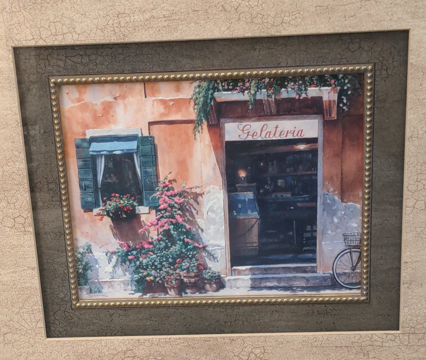 FRAMED GELATERIA PRINT