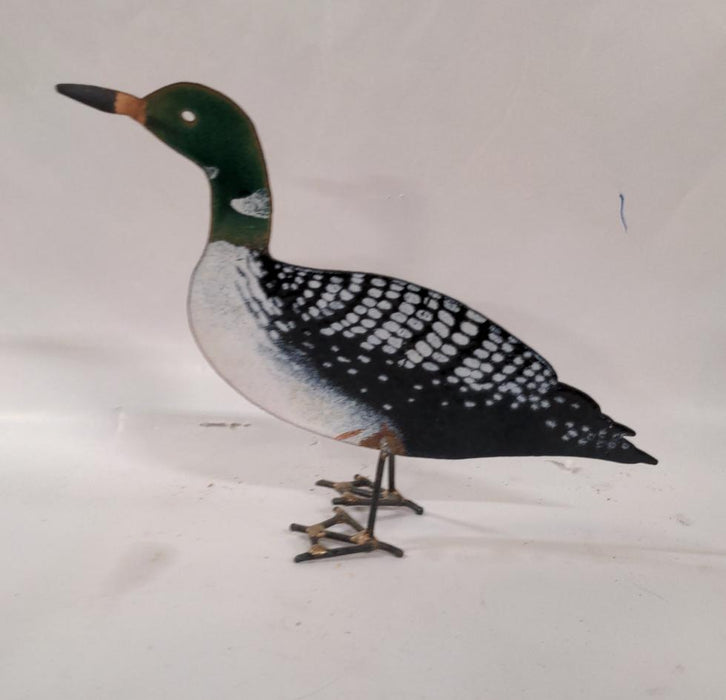 METAL CUTOUT DUCK ON LEGS