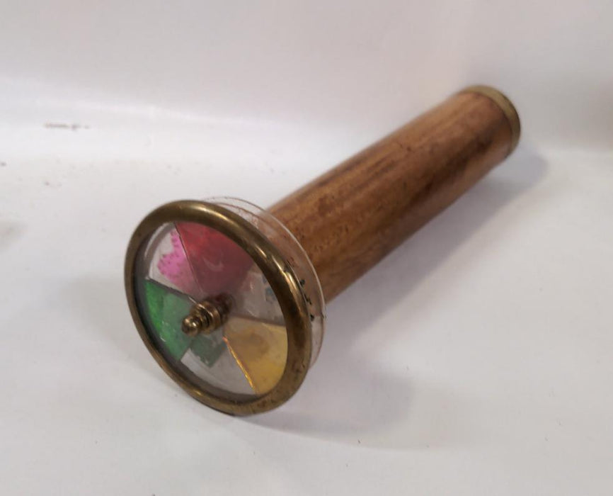 WOOD & BRASS KALEIDOSCOPE