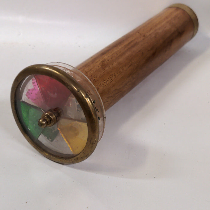 WOOD & BRASS KALEIDOSCOPE