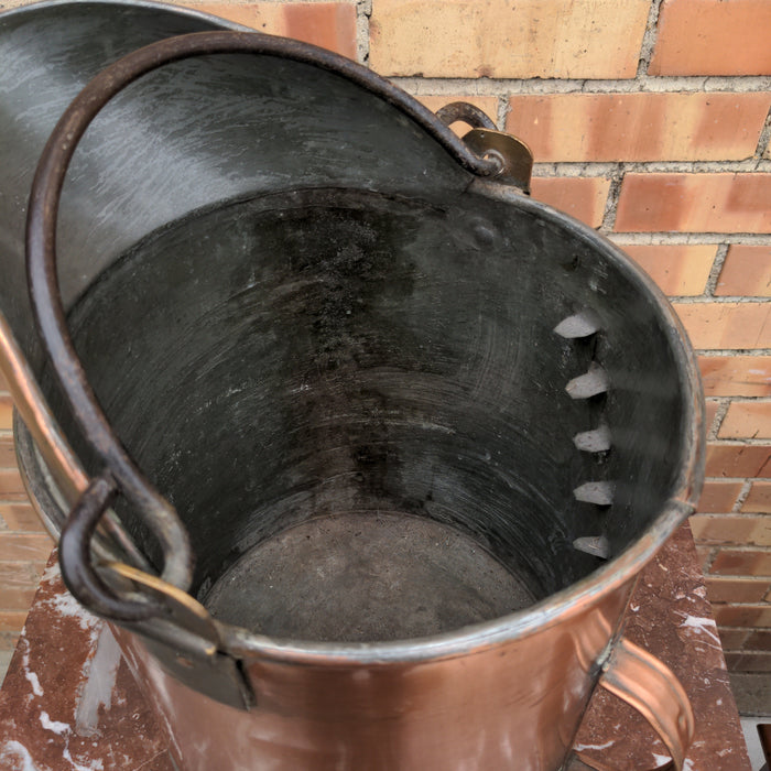 LARGE EUROPEAN COPPER MILK VESSEL