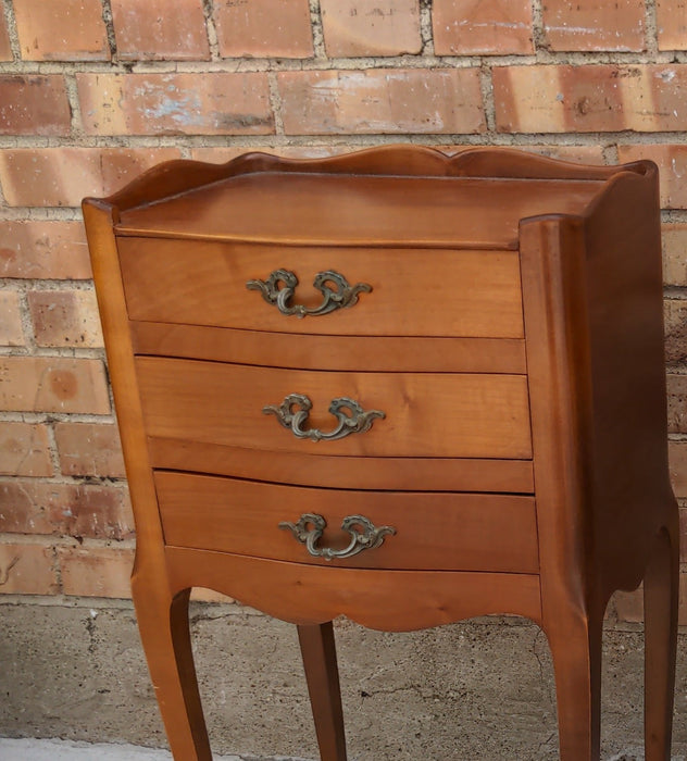 PAIR OF PETITE LOUIS XV CHERRY SIDE CABINETS