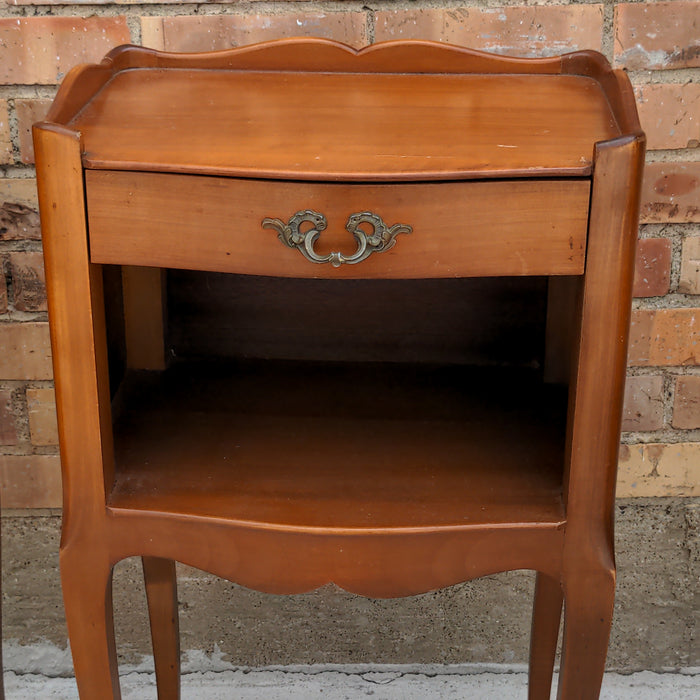 PAIR OF PETITE LOUIS XV CHERRY SIDE CABINETS