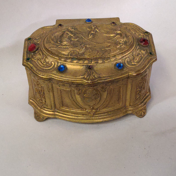 JEWELLED VICTORIAN TRINKET BOX