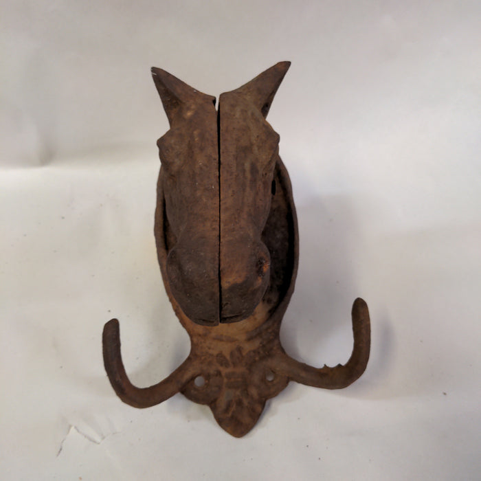 CAST IRON HORSE HEAD COAT HOOK