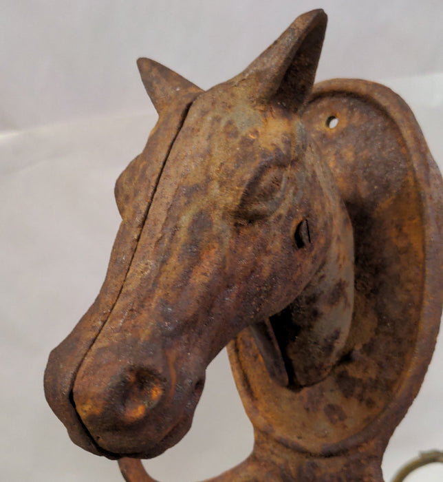 CAST IRON HORSE HEAD COAT HOOK