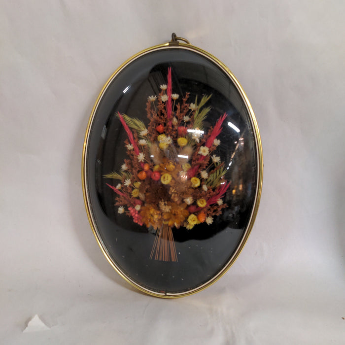 VINTAGE DRIED FLORAL SHADOW BOX