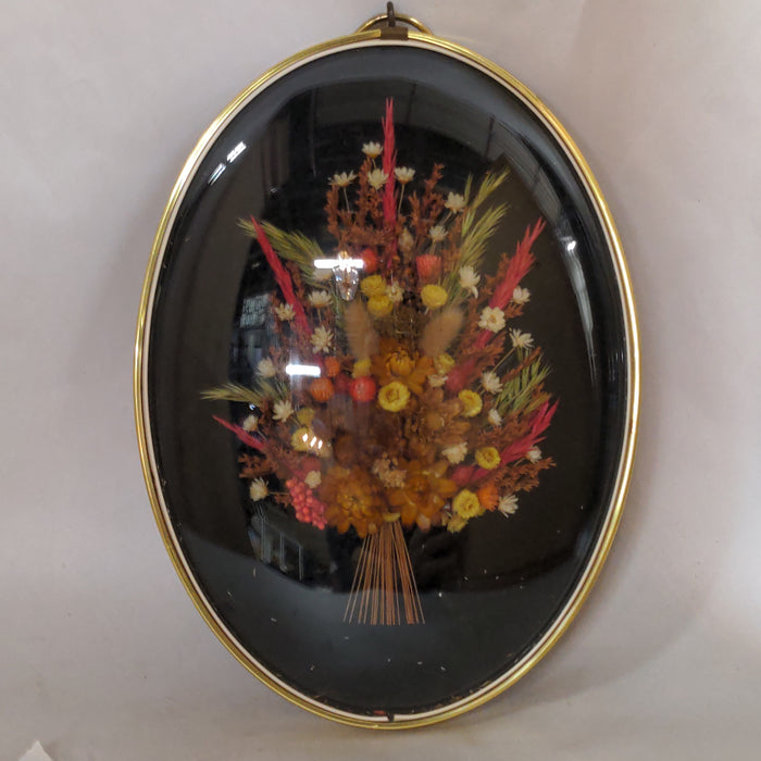 VINTAGE DRIED FLORAL SHADOW BOX