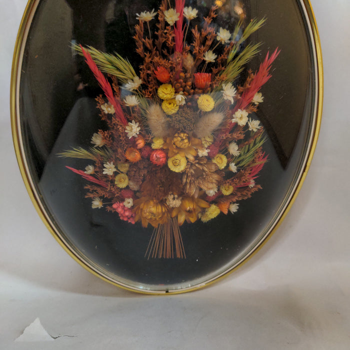 VINTAGE DRIED FLORAL SHADOW BOX